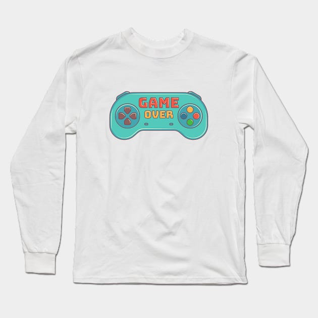 Game over Long Sleeve T-Shirt by GAMINGQUOTES